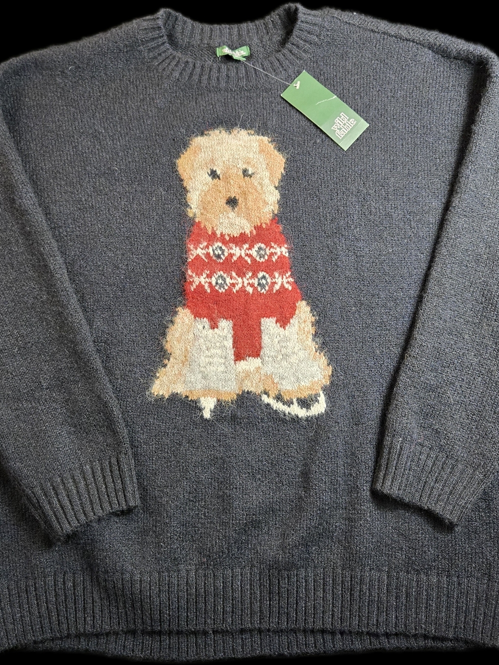 Wild Fable Novelty Dog Knit Sweater Women Large